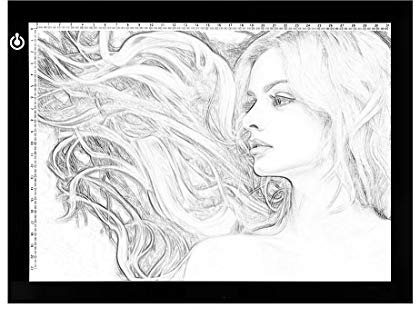 Light Pad Copy Board, Drawing Light Pad A4 Ultra Thin Adjustable Brightness LED Light Board for Art Tracing