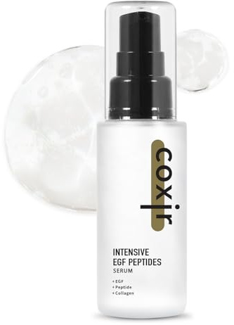 coxir INTENSIVE EGF PEPTIDES SERUM l EGF(Epidermal Growth Factor), Peptide, Niacinamide, Collagen l Firming l Korean Skincare (1.69 Fl Oz (Pack of 1))