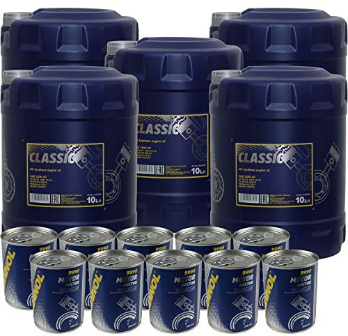 50L Motoröl MANNOL Classic 10W-40 10x MANNOL Motor Doctor ADDITIV