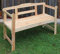 Beauty.Scouts Gartenbank Otto 2-Sitzer Kiefernholz massiv Natur 118x45x78cm Bank Garten Bank Holz Holzbank Landhausstil Terrassenbank Balkonbank Balkon Terrasse