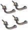 SISI UK® Vorhang-Raffhalter, Gardinen Klammer, U-förmig, robust, 4 Stück