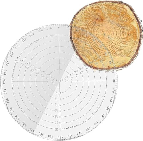 300MM Round Center Finder, Transparent Acrylic Woodturning Center Finder Circles Drawing Tool Woodworking Compass for Drawing Circles Wood Turning Lathe