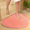 Pink Heart-shaped Bath Mat - Non-slip Chenille Rug, Absorbent Bathroom Mat (Size: 60x70cm)