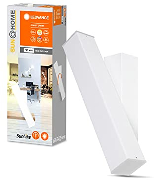 LEDVANCE SUN@HOME WIFI Deckenleuchte weiß 12W dimmbar, 800Lm, (2200-5000k), 10,6x30,9cm, Smarte Wand und Deckenleuchte mit Alexa, google oder per App steuerbar, Orbis Wall mit Biorhytmusfunktion