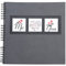Exacompta 16215E ME & YOU Spiral-Fotoalbum 360 Fotos 60 schwarze Seiten Format 32 x 32 cm schwarzer Papiereinband mit Bi-Material-Effekt Fenster zur individuellen Gestaltung FSC® zertifiziert