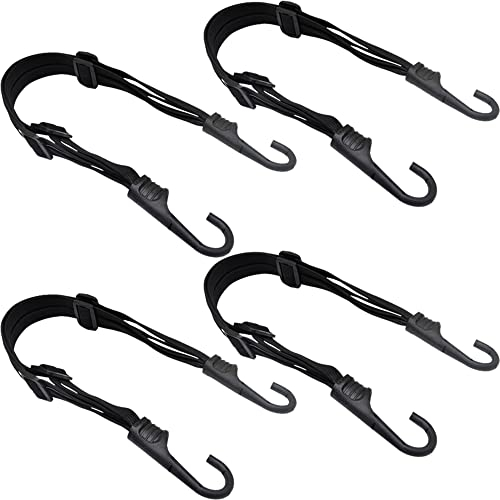 Sangle Bagage Moto, 4 Pièces 6 cm Sangle Bagage Elastique, Sangle Élastique Moto, Sangle De Bagage Moto, pour Casques De Moto, Vélos, Bagages