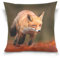 YOUJUNER Kissenbezug 50x50 cm, Netter roter Fuchs Dekorative Kissenbezug Kissenhülle Wurfkissenbezug für Couch Sofa Hause Bett