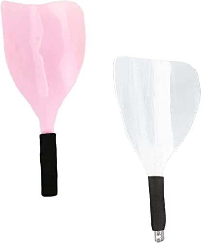 2 Pcs Haarspray Masken Gebogene Gesichtsschutz Haarspray Schilde für professionelle Friseure und Friseursalons (zufällige Farbe)