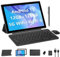 Tableta de 10 pulgadas con teclado Android 15 (NO GO) Tableta 2 en 1, 18 GB de RAM, 128 GB, soporta tabletas de expansión de 2 TB, incluye funda, lápiz capacitivo de 6000 mAh, batería de 2 MP+8 MP