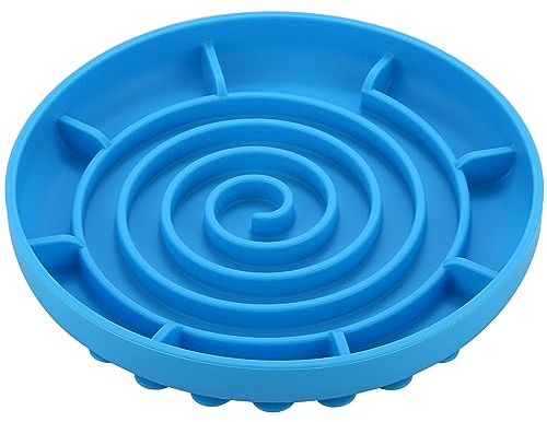 Gamelle Anti Glouton pour Chien,Doweiss Slow Feeder pour Animaux Chat/Chien en Silicone Caoutchouc Base Antidérapante