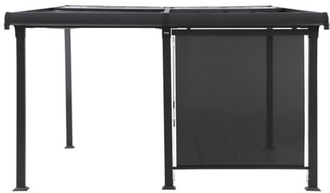 Hespéride - Store pour pergola Enolie Ardoise 4X3,5 m