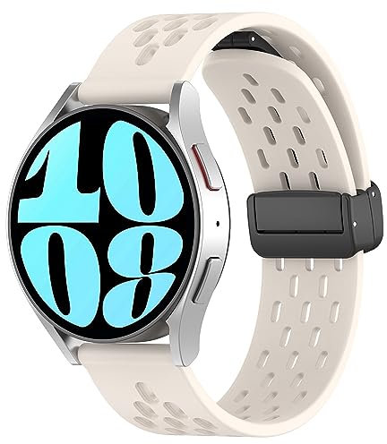 CZhkg 22mm Sport Silikon Uhrenarmbänder für Coros Vertix/Apex 46mm/Apex Pro Bracele,Schnellverschluss Uhrenarmband Wristband Armbände für Polar Grit x/Vantage M/Vantage M2/Ticwatch Pro x (Beige)