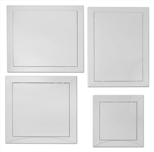 MYPURECORE Versatile ABS Plastic Inspection Hatch - Access Panel for Plasterboard, UPVC Doors and Loft - (250mm x 300mm (10x12))