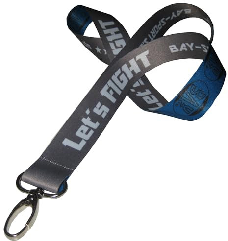 BAY Let´s Fight Kampfsport Schlüsselband Lanyards Schlüsselanhänger Boxen Kickboxen MMA Karate Muay Thai Thaiboxen Krav Maga Thaiboxen Taekwondo K-1 Judo Budo Kung Fu Ju Jutsu Capoeira Wrestling