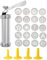 Gebäckpresse Cookie Press Aluminium Cookie Press mit 20 Cookie Press Discs & 4 Düsen DIY Cookie Press Set Kekshersteller zum Backen von Kekskuchen Cookie