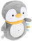 Licht-Sound-Projektionsspielzeug, Hohe Simulation, Komfortable Touch-Akustik, Visuelle Plüsch-Soundmaschine für Kinderwagen (Pinguin)