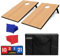 Cornhole Set, Heckklappengröße Cornhole Boards mit 8 Sitzsäcken und Tragetasche, 0.9 m x 0.6 m Maisloch, Outdoor-Spiel-Wurfbrett für Erwachsene Outdoor-Aktivitäten (Natur)