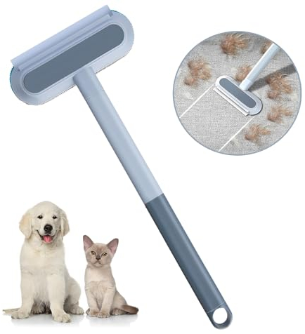 Redreo Tierhaarentferner Multifunktion Langen Griff Fusselrolle für Hundehaare und Katzenhaare Wiederverwendbar, Fusselbürste für Tierhaar, ideal für Sofa, Bett, Teppich, Kratzbaum