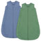 Unnivoll Gigoteuse 18-24 Mois Hiver Tog 1.5, lot de 2, Turbulette Hiver pour Bébé, Doublure 100% Coton Avec Tissu Polaire en Peluche pour Nouveau-né Garçons Filles 89-101cm Bleu et vert