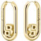 BOSS Jewelry Ohrringe Hinge für Damen Kollektion DOUBLE B SWING aus Gelbgold mit einem Doppel-B Charm - 1580629
