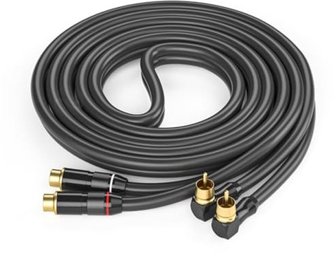 Gissroys Cavo di prolunga 2RCA maschio a 2RCA femmina cavo di prolunga 2RCA maschio a 2RCA femmina cavo di prolunga audio stereo