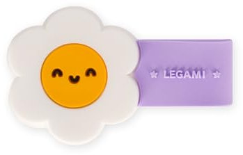 Legami - Clip Magnetica, Tema Daisy, Clip chiudi Pacco, Ideale per Tenere i Cavi Ordinati, Fissare la Penna al Taccuino, Tenere Uniti gli Auricolari, 4,8x3,3 cm
