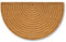 Moderne Fußmatte Haustür - Kokosmatte 60x90cm Halbrund Natur - rutschfeste Schmutzfangmatte robust - Fussmatte innen - Türmatte überdachter Außenbereich
