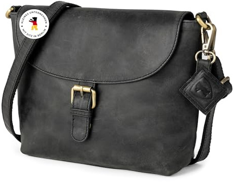 Berliner Bags Vintage Umhängetasche Catalina, Mittelgroße Crossbody Bag aus Leder, Schultertasche mit Magnetverschluss, Handtasche für Damen