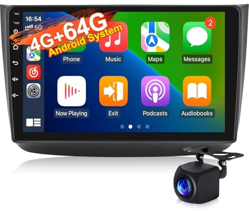 4+64G Android Autoradio für Mercedes Benz Viano 2004-2011 / Vito 2010-2015, 9 Zoll IPS 1280×720 Touchscreen Stereo mit Wireless CarPlay, Android Auto, GPS, WLAN, DSP + AHD Kamera