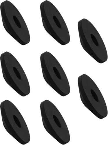8Pcs Toilet Seat Fittings,M8 Rubber Washers Non Slip Toilet Seat Tightening Tool Toilet Hinge Fitting Replacement Conical Washers Fixing Kit