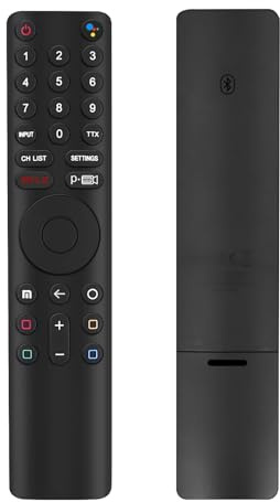 XMRM-010 Ersatz Xiaomi Fernbedienung Xiaomi Smart TVs Remote Control Sprachfernbedienung Kompatibel mit P1, Q1, 4S, 4A, Q1E L32M6-6AEU, L32M5-5ASP, L55MS-5A, L65M5-5ASP