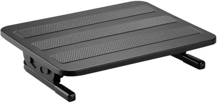 Logilink freistehende, neigbare Fußstütze, 300x380 mm, 20°/+20° neigbar, Anti-Rutsch-Gummibeschichtung, Farbe: Schwarz
