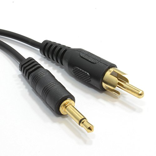 3,5 mm Mono Jack Fiche vers Seul RCA Cinch Fiche câble 2 m [2 mètre/2m]