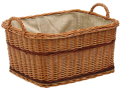 KM Firemaker - Cesto in vimini e legno, art. 490
