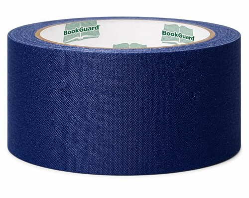 2 Navy Blue Colored Premium-Cloth Book Binding Repair Tape | 15 Yard Roll (Bookguard Brand) by Bookguard
