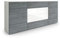 Vladon Sideboard Rova, Made in Germany, Kommode mit 4 Türen und 4 Schubladen, Weiß matt/Avola-Anthrazit/Weiß Hochglanz (166 x 72 x 35 cm)