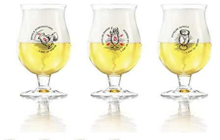 Duvel Glas 3er Set Modell 2017 mit Bierdeckel