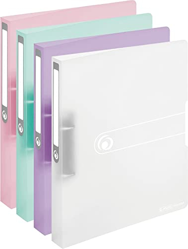 Herlitz Ringbuch, A4, 2 Ringe, 25mm, PP-Folie (Alle 4 Farben)