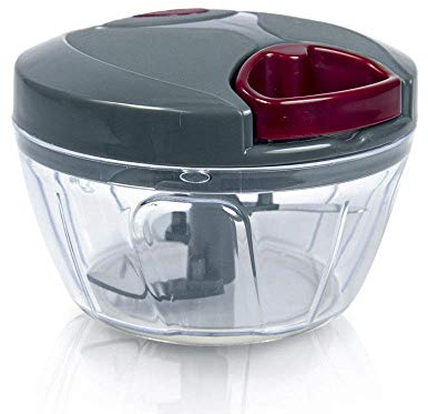 Pigeon by Stovekraft Handy - Mini tritatutto in plastica con 3 lame, colore: Grigio
