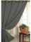 HomeMaison Vorhang, 100% Blickdicht, flammwidrig, M1 Nicht Feuer, Polyester, Grau, 180 x 140 cm