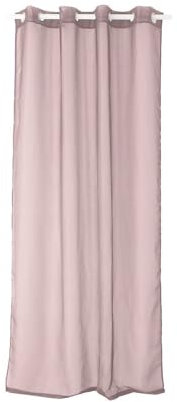 dkdo Schiebevorhang Voile – Ösen – 140 x 240 cm – Uni Rose
