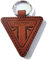TRIUMPH PORTE-CLES NICE CUIR MARRON