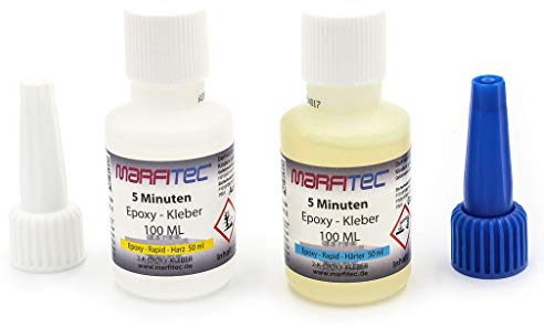marfitec 5-Minuten-Epoxy 100ml (Epoxidharz 50ml, Epoxidhärter 50ml)