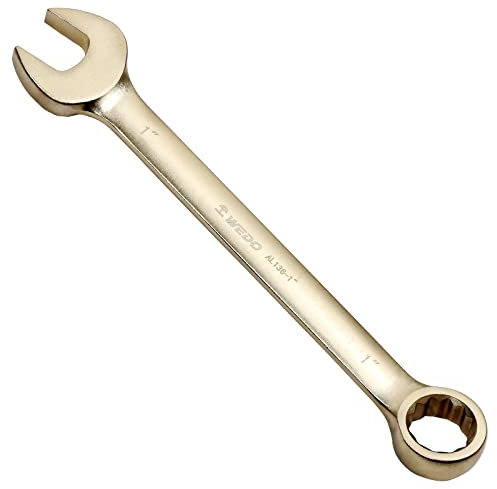 WEDO Combination Spanner Combination Spanner Non-Sparkling Ring Spanner SW 21 mm Length 245 mm Aluminium Bronze Spanner DIN 3113 BAM Certification