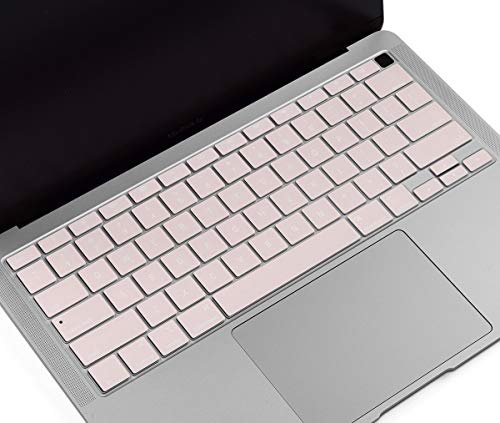 iKammo MacBook Air 13 Keyboard Cover 2020, Silicone, Rose Pink