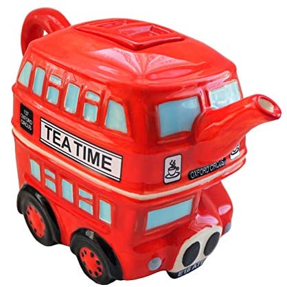 Famous London British London Routemaster Double Decker Bus Shaped Ceramic Teapot