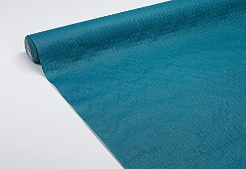 LE NAPPAGE ARTS DE LA TABLE Nappe en Papier gaufré Bleu Canard - 1.18x20m