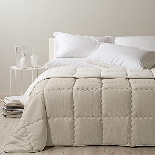 Caleffi - Bettdecke 200x200 cm aus 100% Mikrofaser – Steppdecke, Duvet, Sommerdecke, Decke 200x200, Blanket, Bettdecken, Bettdecke 155x220, Weich & Langlebig für Erholsamen Schlaf, Doppelbettdecke