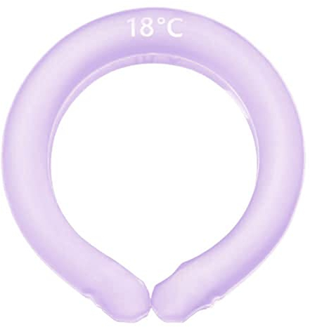 Tenglang Neck Cooling Tube Sommer Wearable Cooling Neck Wraps Freihändiges Kaltgel Wiederverwendbarer Nackenkühler (Lila)