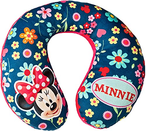 alles-meine.de GmbH Nackenkissen/Nackenrolle - - Minnie Mouse - Kissen für Auto Kindersitz - Reisekissen/Reisehörnchen Flugzeug/Auto Zugfahrt Nacken Nackenhörnchen Jungen M..